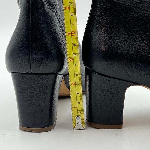 Rupert Sanderson Gracey Boots Black Leather Ankle Booties - Picture 7 of 8